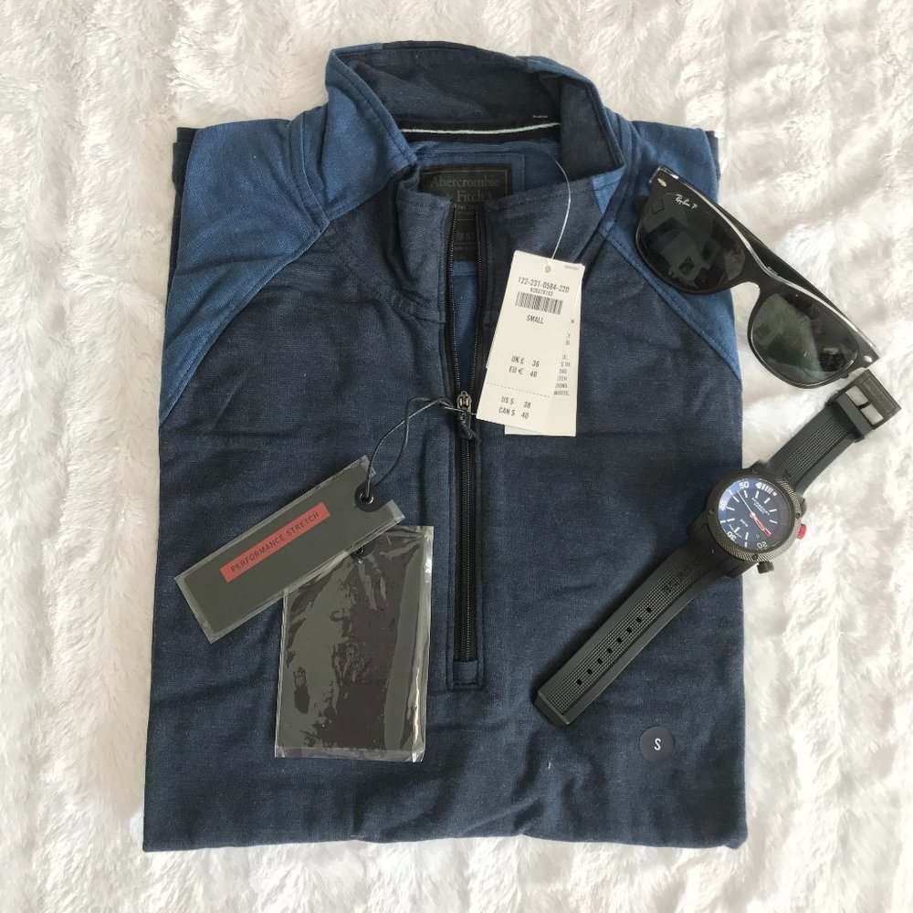 Abercrombie & Fitch Men's Long Sleeve Sweatshirt - Picture 2 of 6